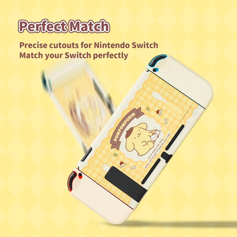Kuitmor Protective Shell for Switch,Kawaii Cartoon Case for Switch,Anti-Scratch and Shock-Absorption Design Cover Skin - Dog - Image 3